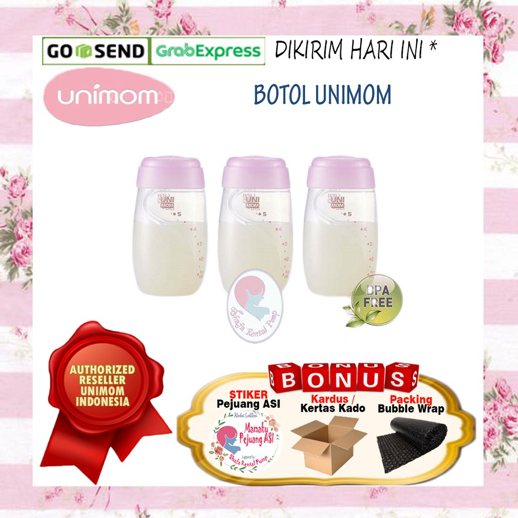 Botol Unimom / Breastmilk Storage &amp; Feeding Bottle Unimom