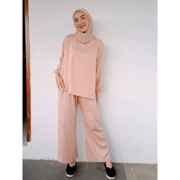 BISA COD SIMPLI SET ONESET POLOS RAYON TWILL SETELAN BABYDOLL SETCEL POLOS PIYAMA DAILY SET SYARI DA