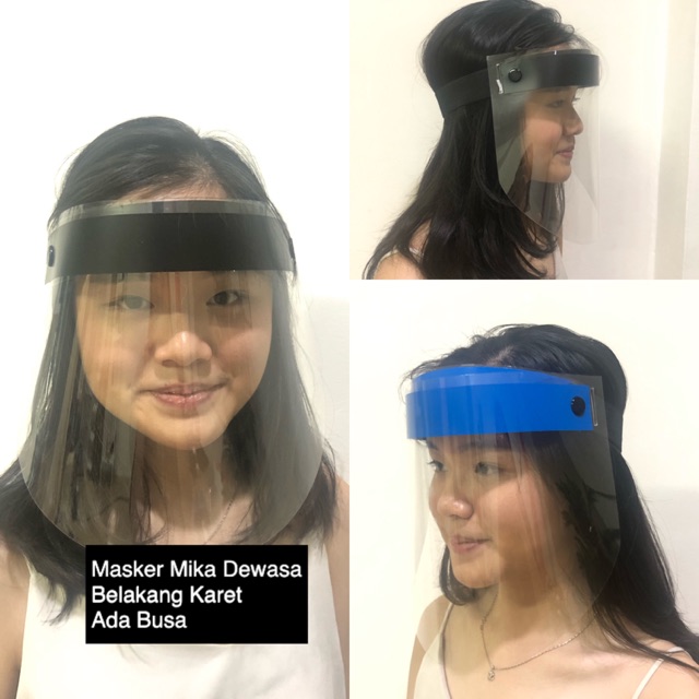 FACESHIELD Pelindung Wajah APD Mika Transparan face FACESHIELD Pelindung Wajah APD Mika Transparan face