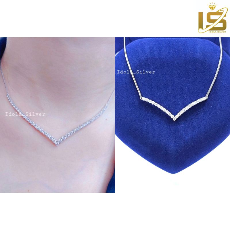 KALUNG PERAK ASLI SILVER WANITA 925 LAPIS EMAS MODEL KALUNG AUREL / KALUNG NAGITA / KALUNG AUREL KAKU - PERHIASAN PERAK WANITA