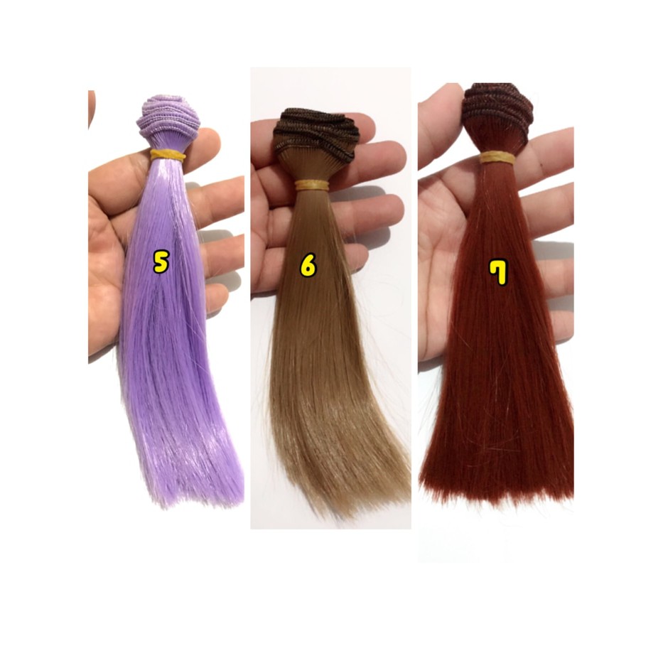 Jual doll hair barbie hair bjd wig rambut boneka lurus Murah