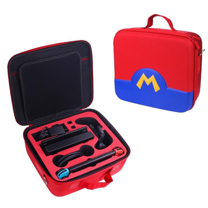 Travel Storage EVA &amp; Nylon Carry Bag Tas Mario for Nintendo Switch