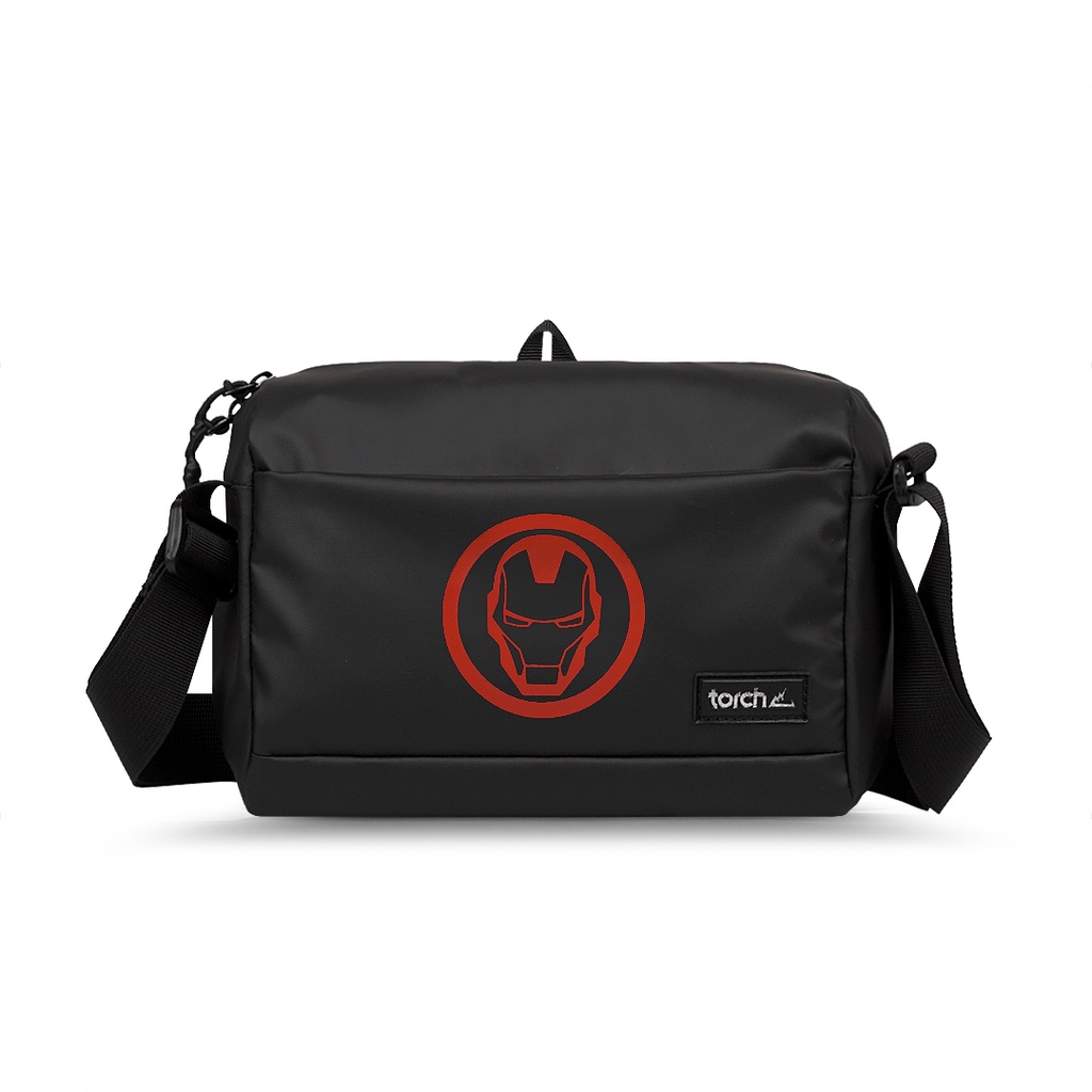 TORCH Depok Iron Man 1 Red Icon Meguro Sling Bag 3 L BLACK