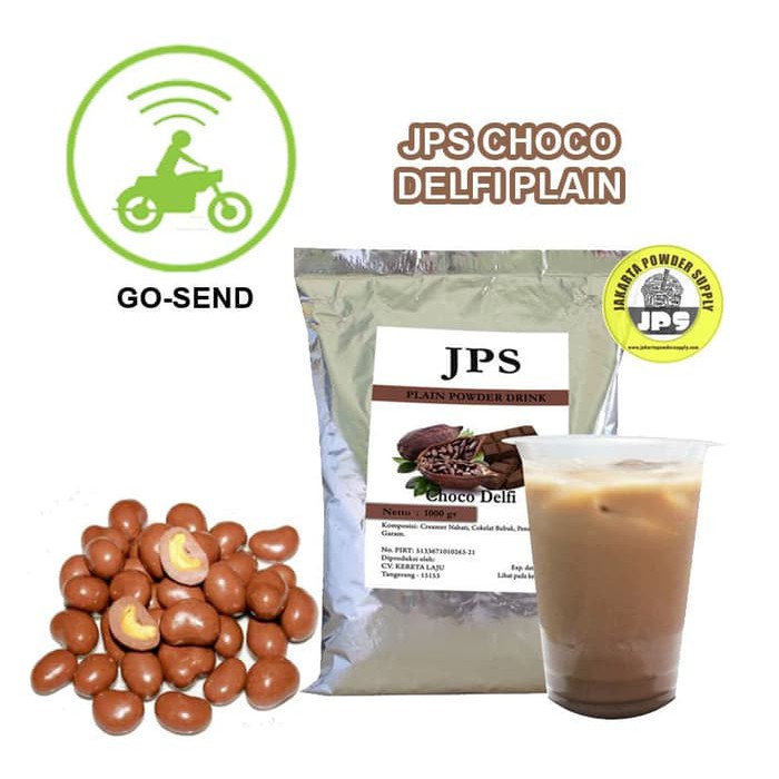 

Bubuk Minuman Choco Delfi Plain Powder JPS Tanpa Gula