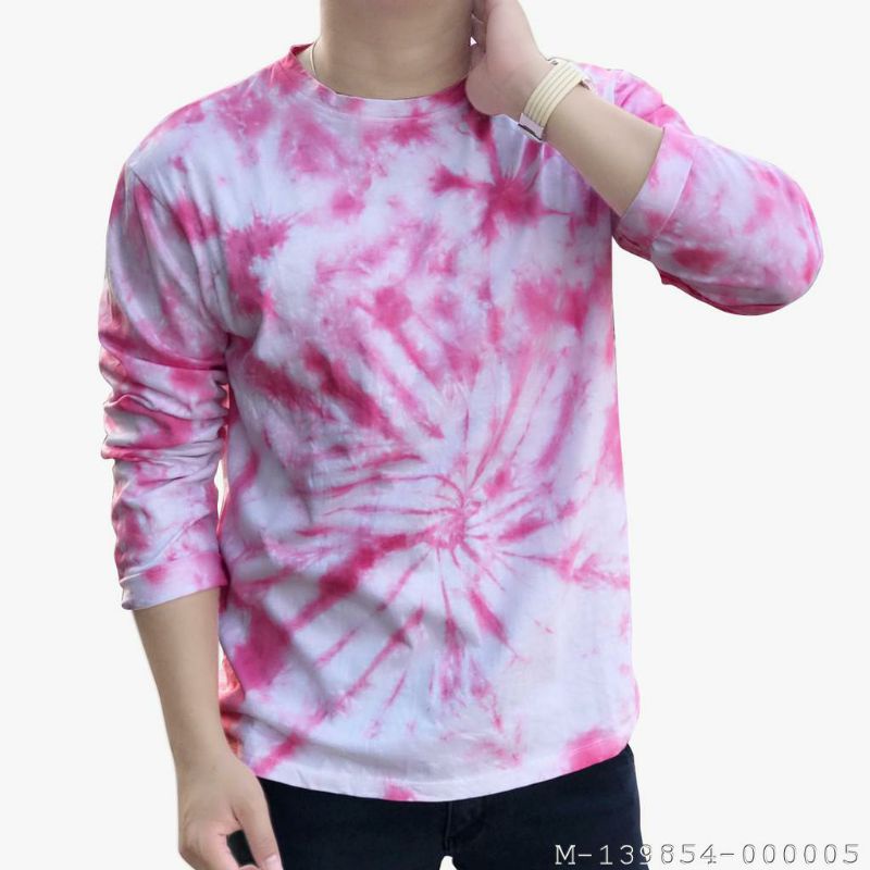 KAOS TIE DYE PRIA LENGAN PANJANG
