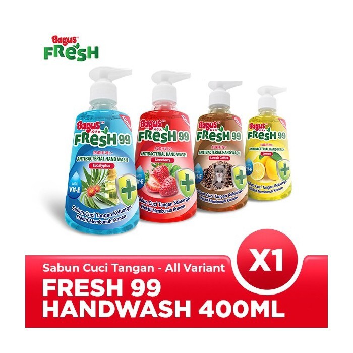 Bagus FRESH 99 Antibacterial Hand Wash Botol 400 ml