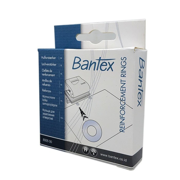 

Bantex Reinforcement Ring PP Material 500 pcs 8005 00 / Mata Ayam Bantex ++