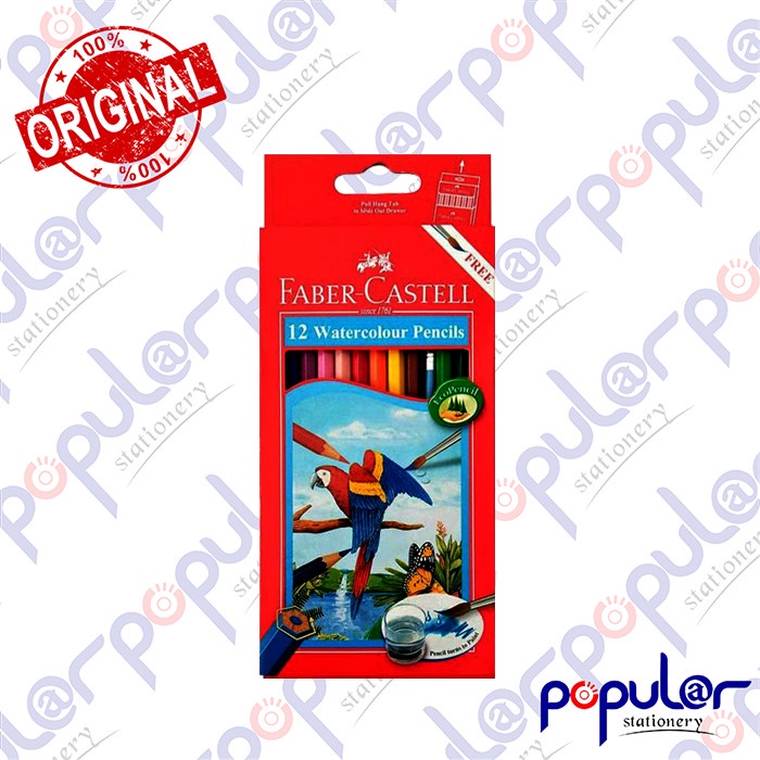 

Pensil Warna Faber Castell Watercolour 12 Colour Panjang