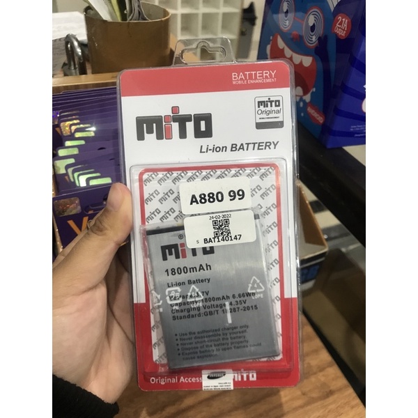 BATRE MITO A880/A990 l BATERAI MITO A990/A880 ORI 99%