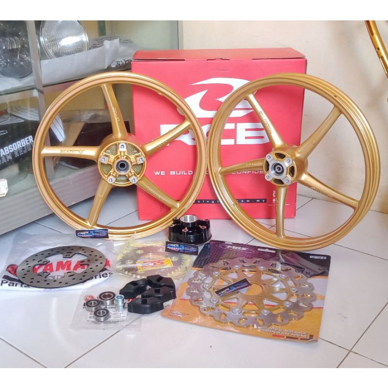 velg racing rcb MX king sp 522 UK 160/160 gold PNP ninja r rr KLX crf