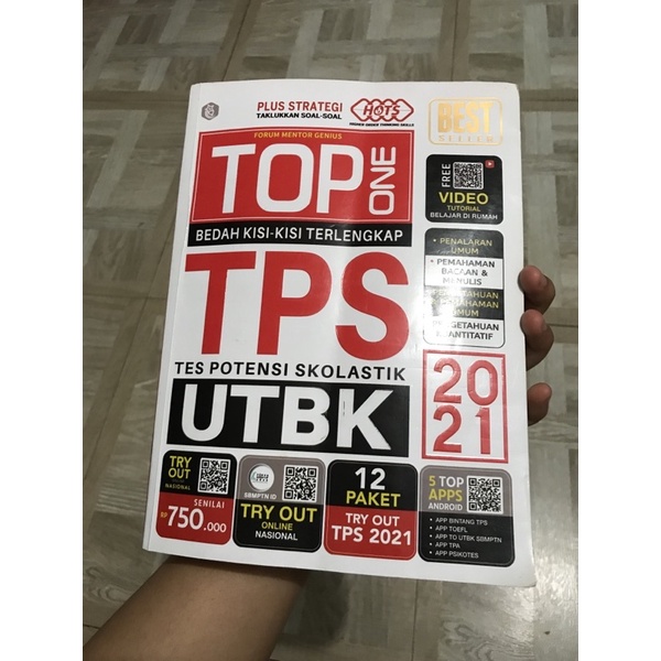 

Preloved TOP ONE TPS / bedah kisi kisi TPS / UTBK 2021 Tebaru / Jual buku kisi kisi TPS