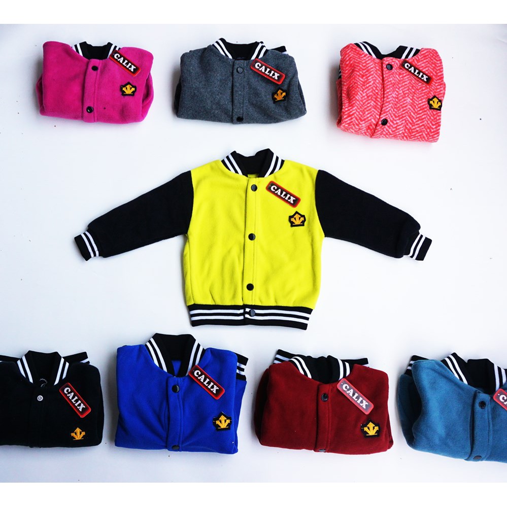 Jaket Anak Baseball Baby Terry Jaket Anak Murah Unisex