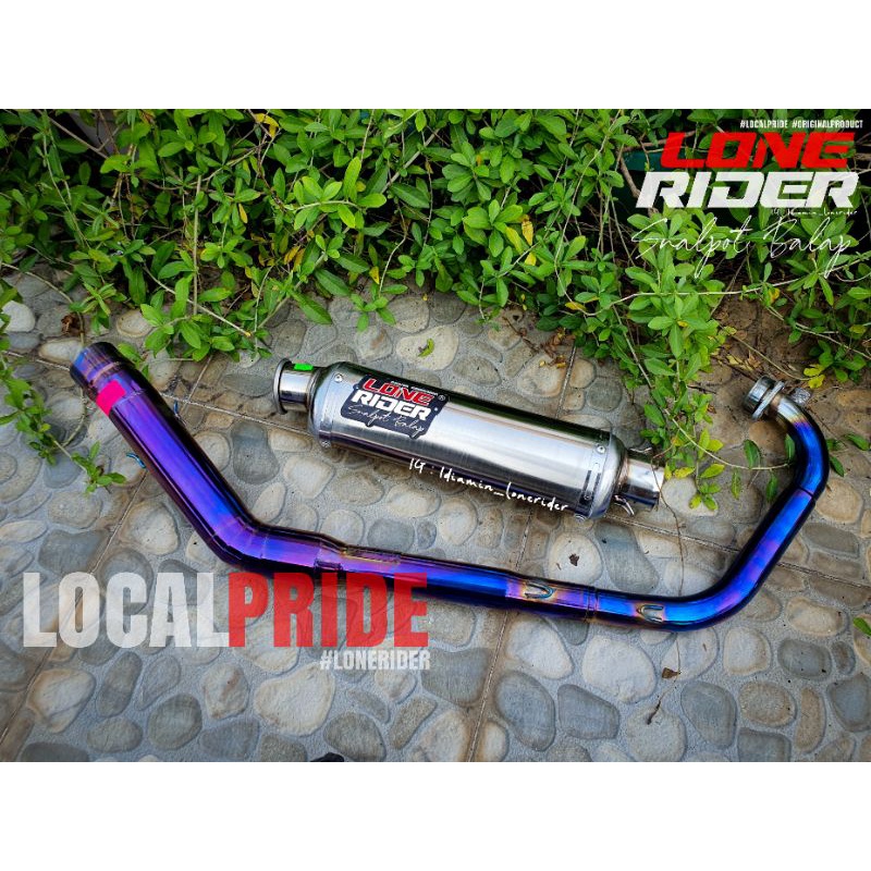 Knalpot Lone Rider GSX 150R - LONE RIDER ORIGINAL - RR Pahe Gen 1 Pipa Bluemoon - GSX R 150