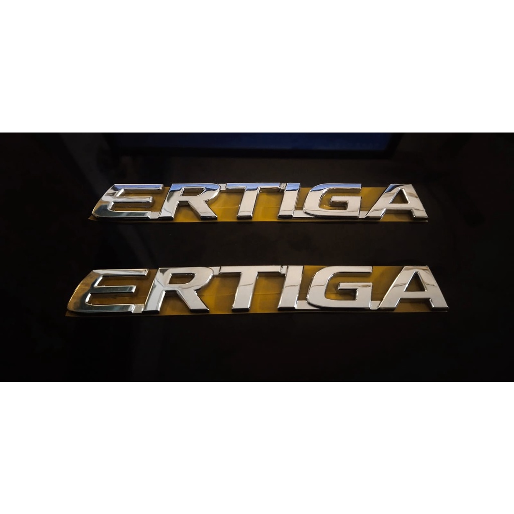 Emblem Logo Tulisan Ertiga Chrome