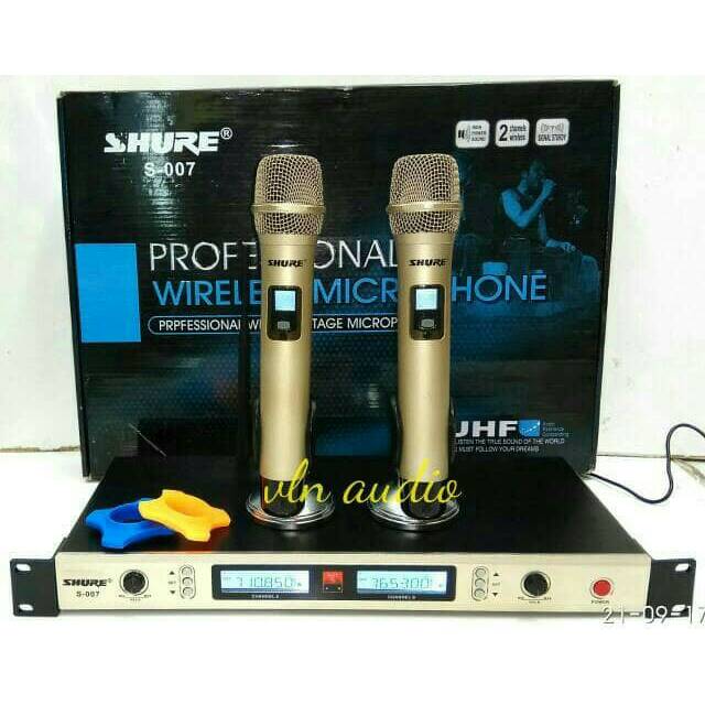 Mic wireless SHURE S 007 (BISA UBAH FREQUENCY)