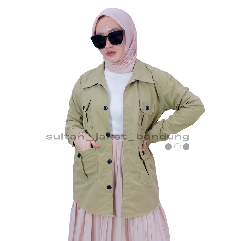 ADAM JAKET KHAKI || JAKET SEMI PARKA || JAKET PRIA DAN WANITA MASA KINI