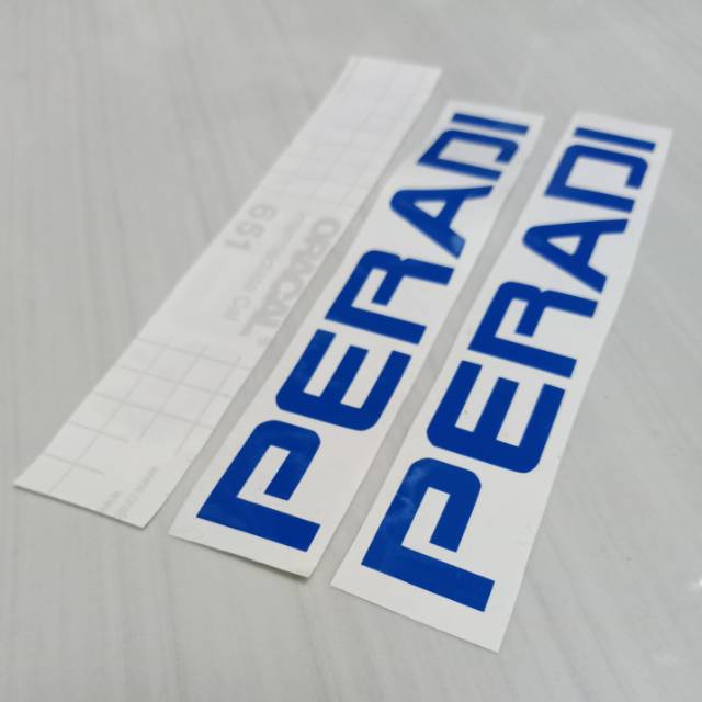 

Stiker PERADI Cutting Sticker Stiker Tempelan PERADI 15cm x 4cm Satuan Bagus