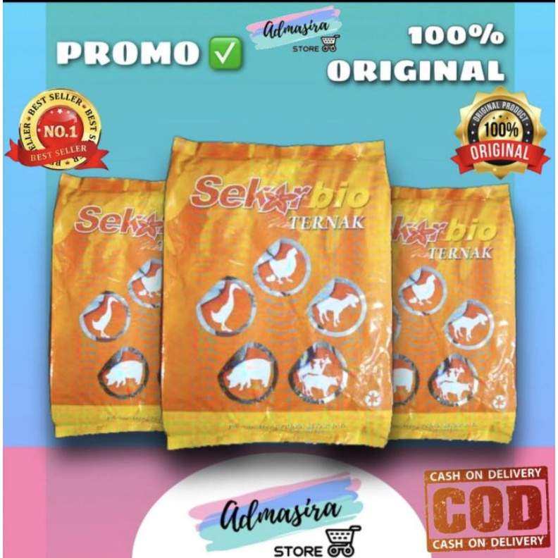 SEKARBIO 1kg Ternak Bakteri Probiotik pakan fermentasi ternak sapi