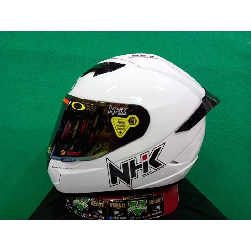 NHK HELM GP 1000 SOLID-PAKET GANTENG WHITE