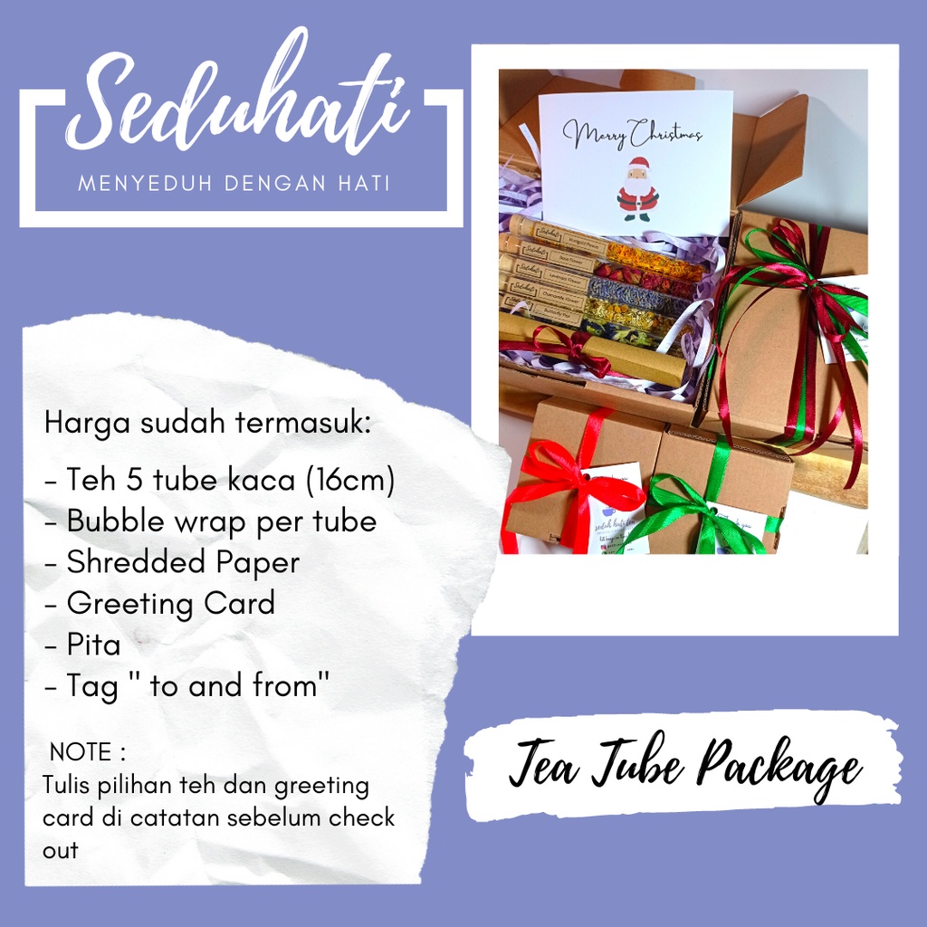 

Seduhati Tea Tube - Flower Tea Tube Hampers /Premium Teh Tabung / Hampers Unik Graduation/Wisuda Lebaran Natal Tahun Baru Ulang Tahun