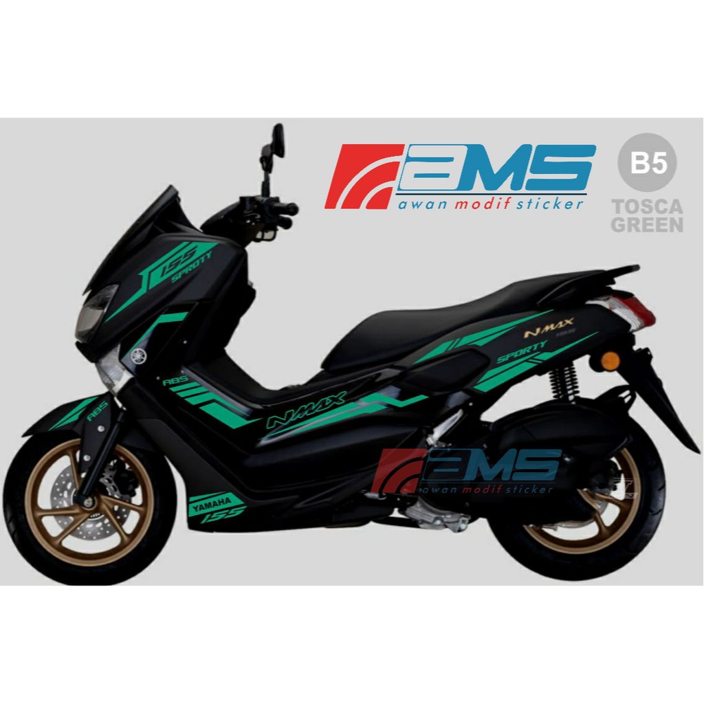 Sticker NMAX WARNA GREEN TOSCA SPORTY (KODE B)