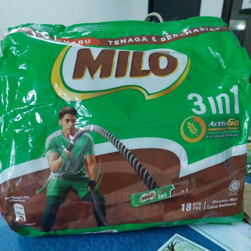 

Milo Malaysia isi 18 stik/pek