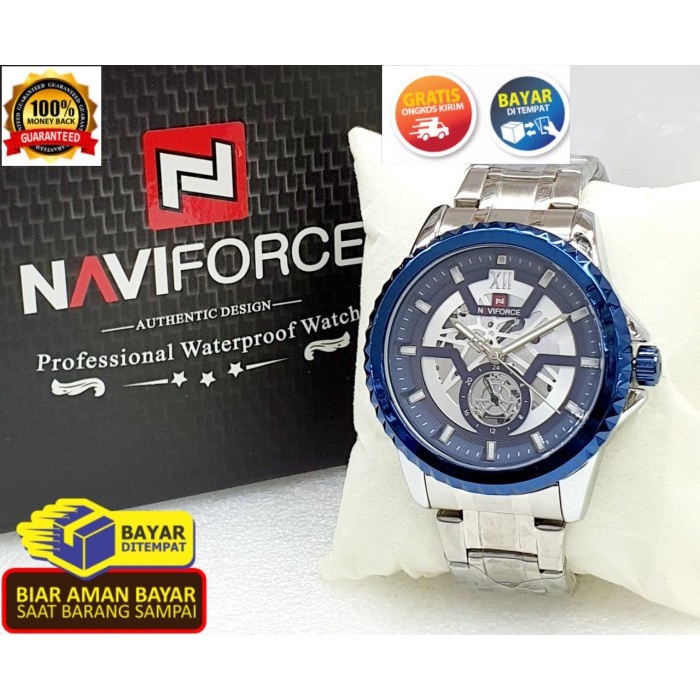 COD JAM PRIA NAVIFORCE NF9186 ANALOG CHRONO ACTIVE ORIGINAL ANTI AIR 6 WARNA NEW KADO TERBARU