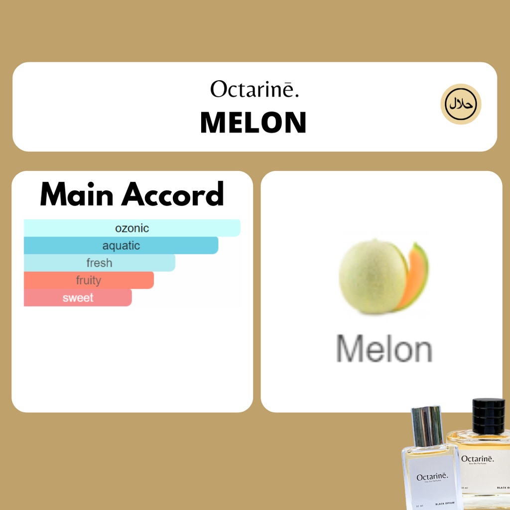 Octarine - Parfum Wanita Pria Tahan Lama Aroma Manis Buah Melon Fresh Inspired By MELON | Parfume Perfume Farfum Minyak Wangi Cewek Cowok Murah Original