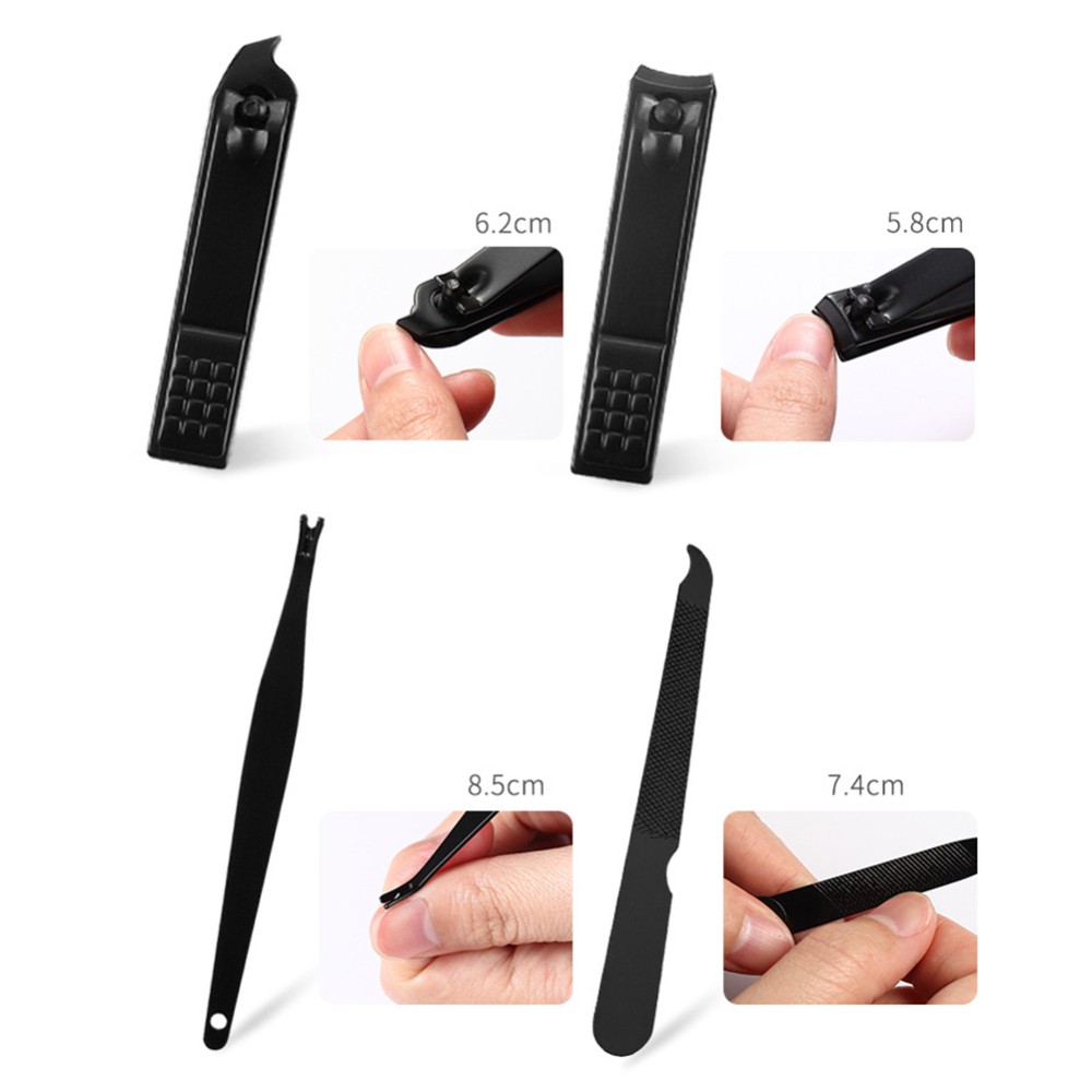 Gunting Kuku Set Manicure Pedicure Set Komplit Stainless Steel 8 Pcs
