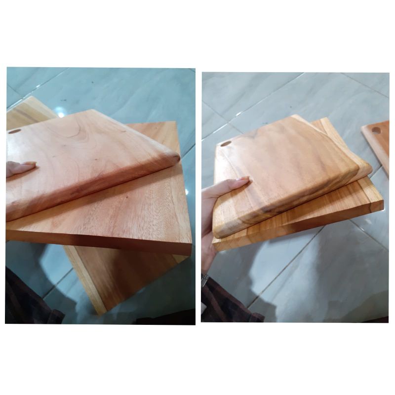 Talenan Kayu Jati / Talenan Kayu Mahoni Kayu Utuh ukuran 30x20cm