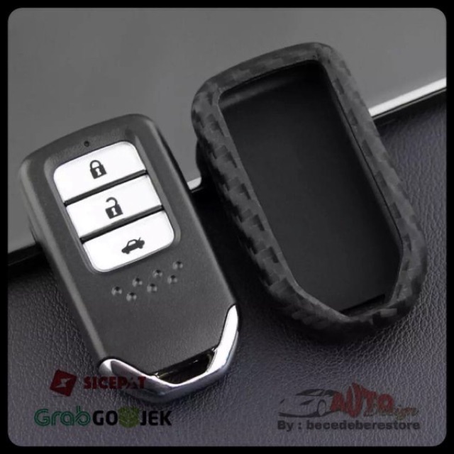 Case Cover Sarung Kunci Carbon Style Honda Smart Key