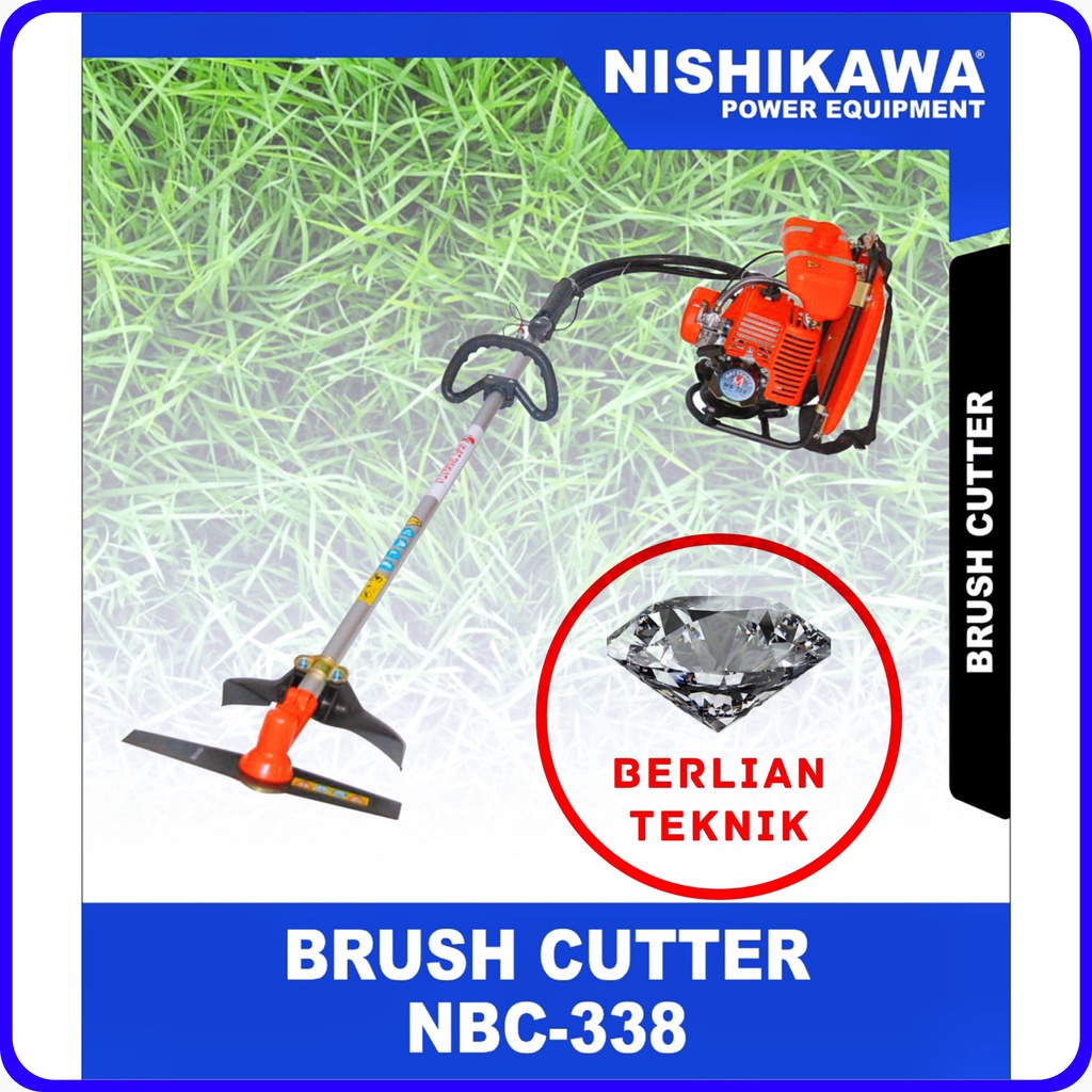 Mesin Potong Rumput Brush Cutter Nishikawa NBC 338 / 2 Tak