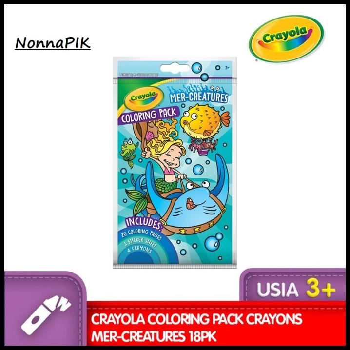 

Crayola Coloring Pack - Mer-Creatures