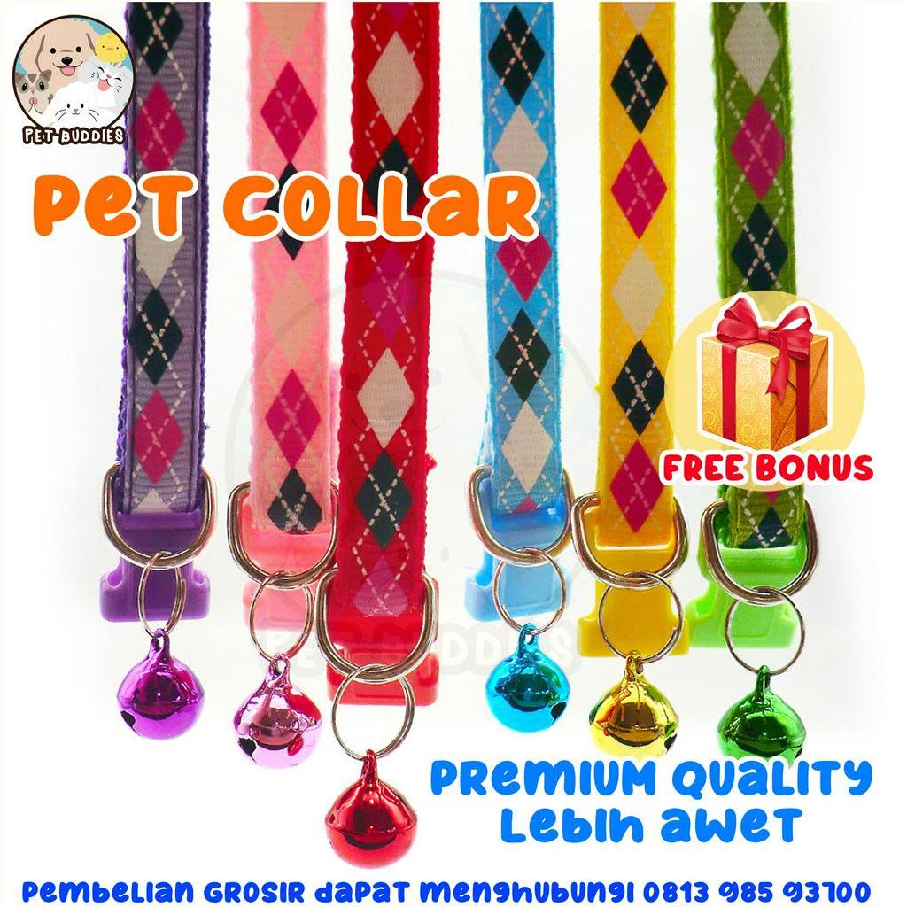 Pet Collar Kalung Lonceng Kucing/Anjing Motif Lucu