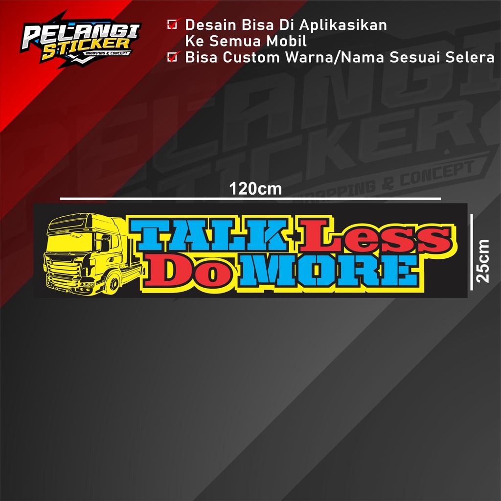 Stiker Karpet Belakang Truk Stiker Kepet Karpet Belakang Stiker Variasi Truck 20 truk 120x25cm print