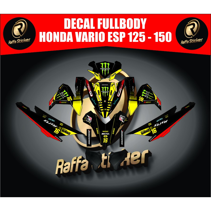 stiker motor vario 125 stiker motor vario 150 stiker vario 125esp stiker vario 150new decal fullbody
