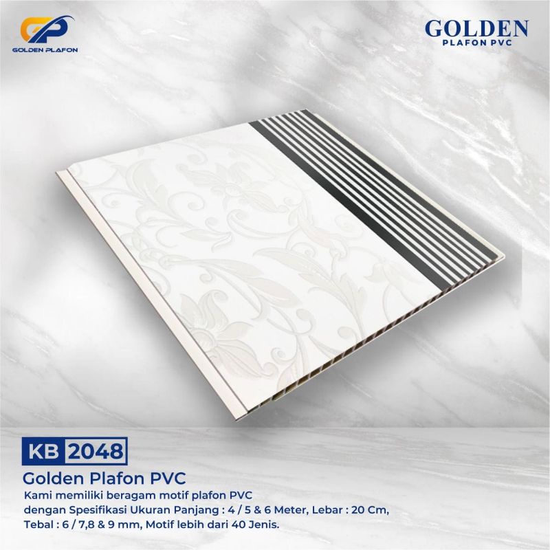 Motif Golden Plafon PVC
