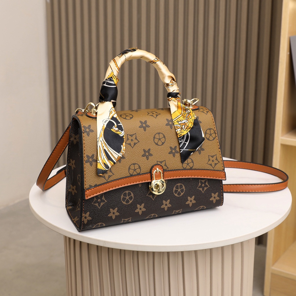 TASHAPPY BQ3468 Tas HANDBAG Wanita Motif Keren Terbaru Ada Talpan+Syal model korea supplier tas import