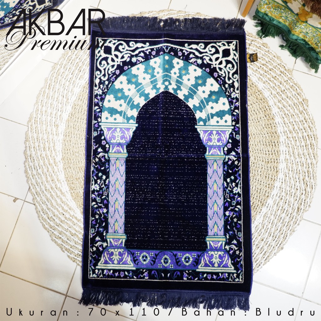 sajadah dewasa sajadah turki akbar premium / sajadah bludru 70 x 110