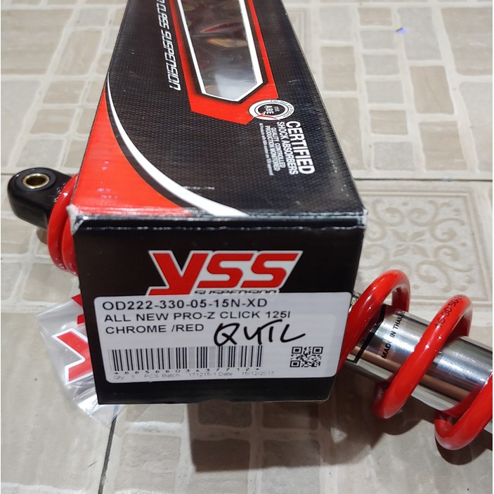 Shockbreaker Vario 150 2018 &amp; Vario 125 2018 YSS Pro Z Merah