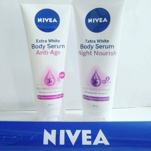 Promo Paket Nivea Extra White Body Serum Siang Anti Age Dan Malam Night Nourish Shopee Indonesia