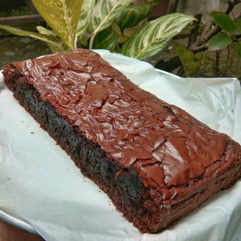 

Brownies Panggang Nyoklat Lumer (Fudgy Brownies)