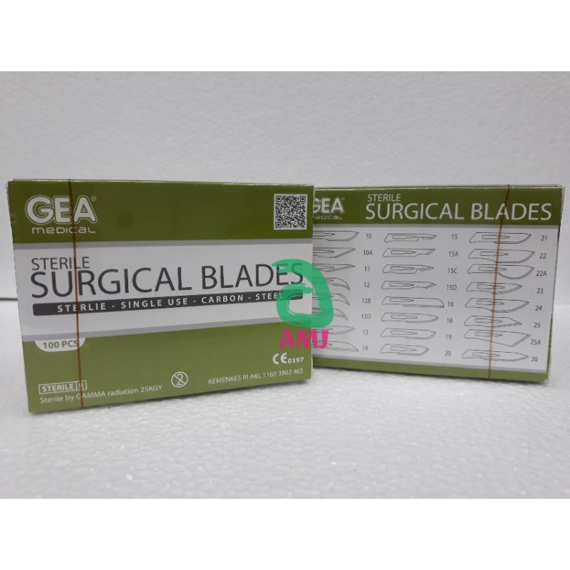Surgical blades / pisau bisturi / pisau bedah / mata pisau