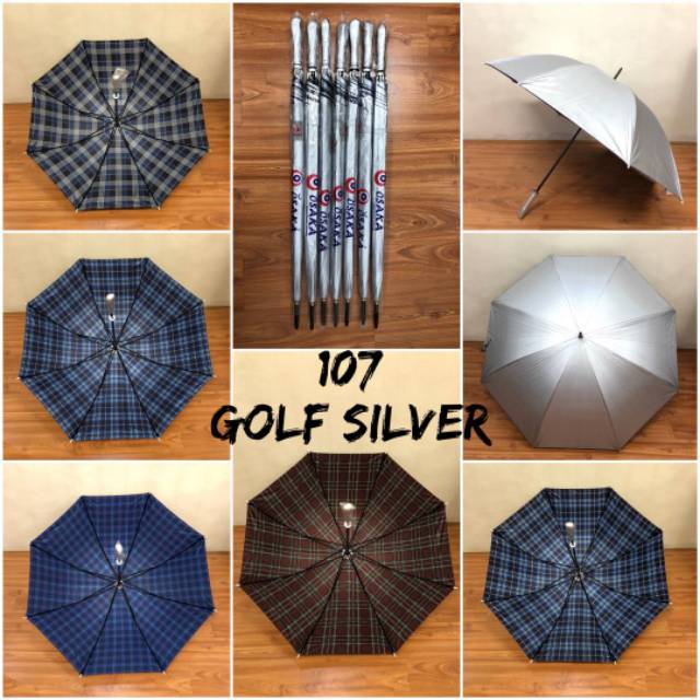 Payung 107 golf silve.