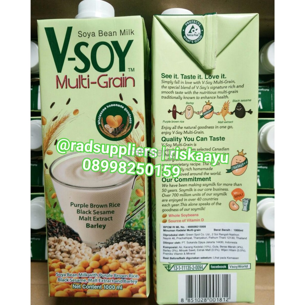 

Vsoy Soya Bean Milk Multi Grain 1Liter