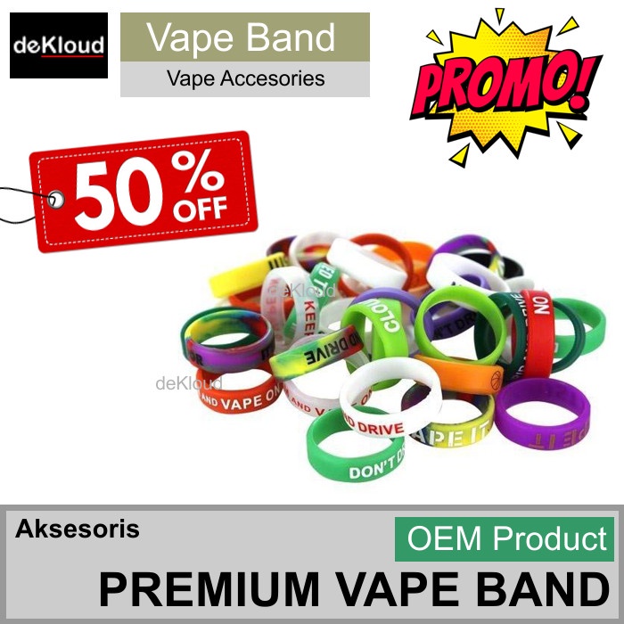 DISKON 50% VapBand | tali karet kaca rtax o-ring pengaman vapband