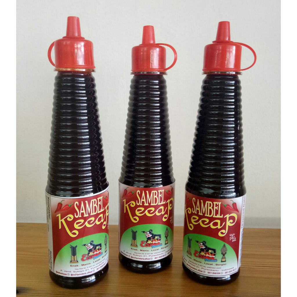 

Sambal Kecap Mendoan Pedas Sedang Eco 21 Purwokerto 140 ml