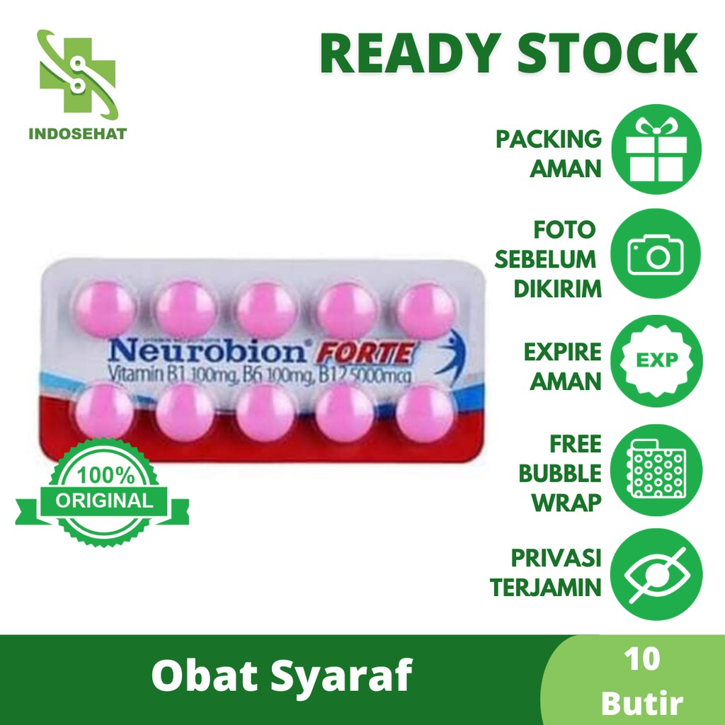 Neurobion Forte 5000 Mg Harga Per Strip 10 Tablet Indonesia