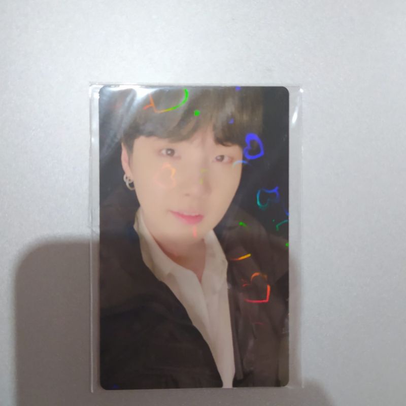 PHOTOCARD LUCKY DRAW BE JAPAN FC HOLO YOONGI - PC LD BE HOLO LOVE YOONGI SUGA NEGOTIABLE