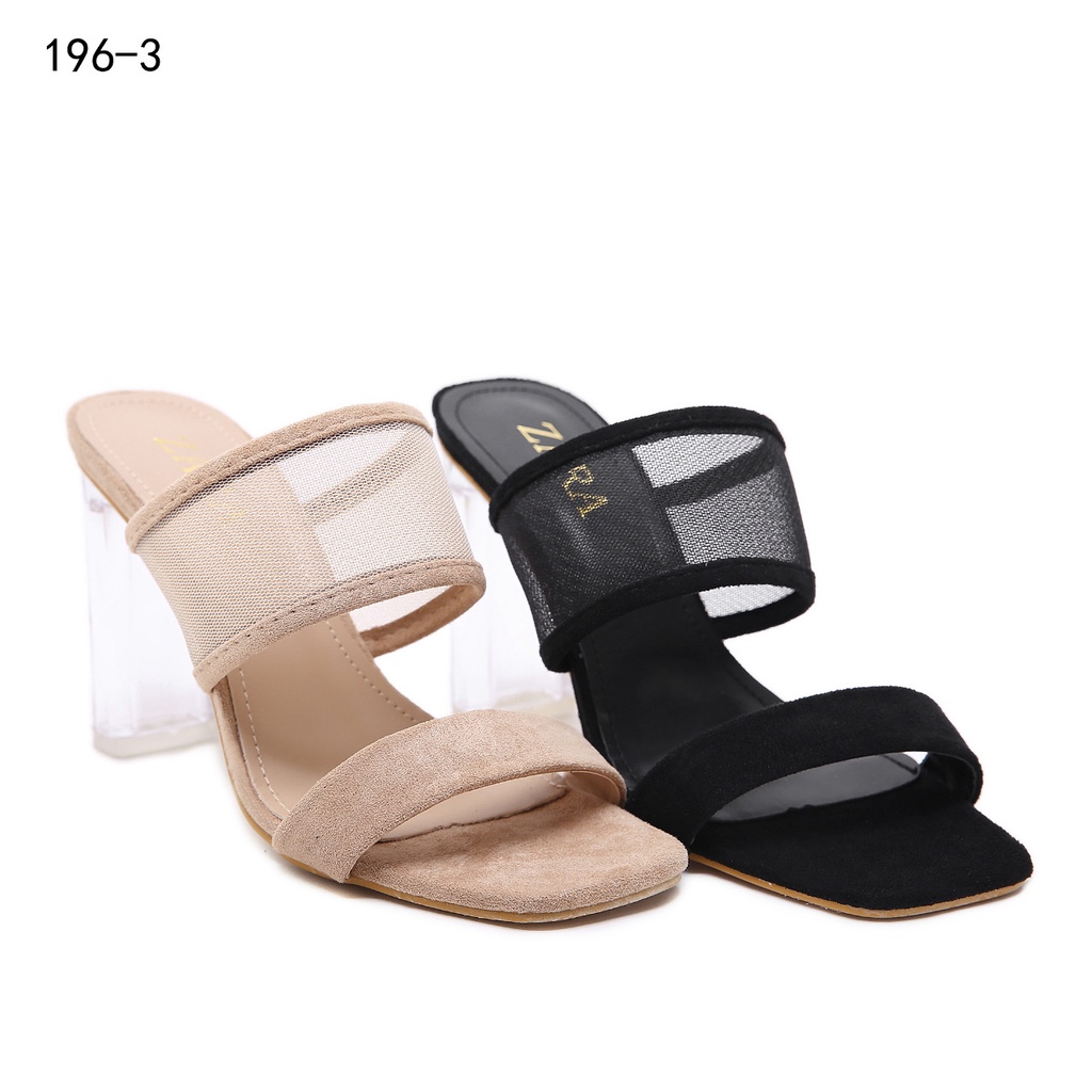 ZR VINYL SANDALS WITH METHACRYLATE HEEL #196-3